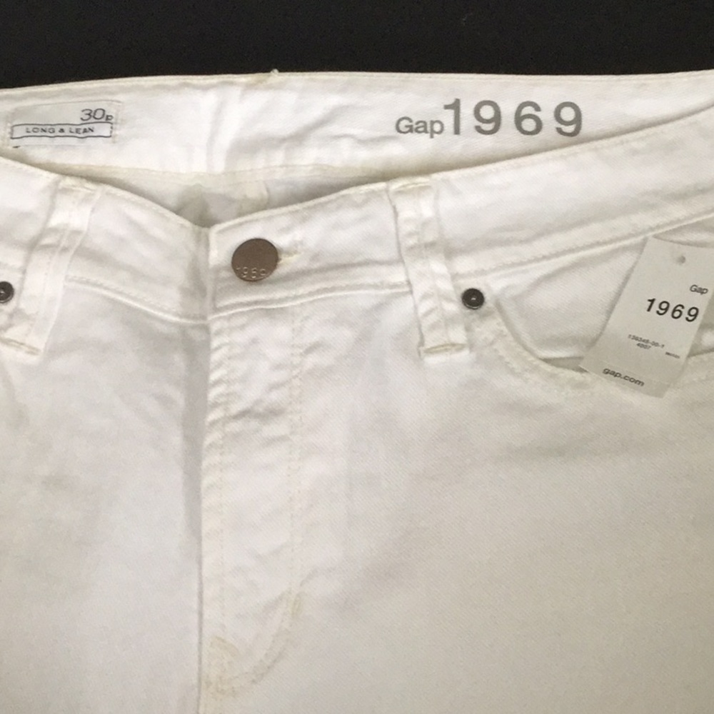 Gap white jeans.  Size 30
